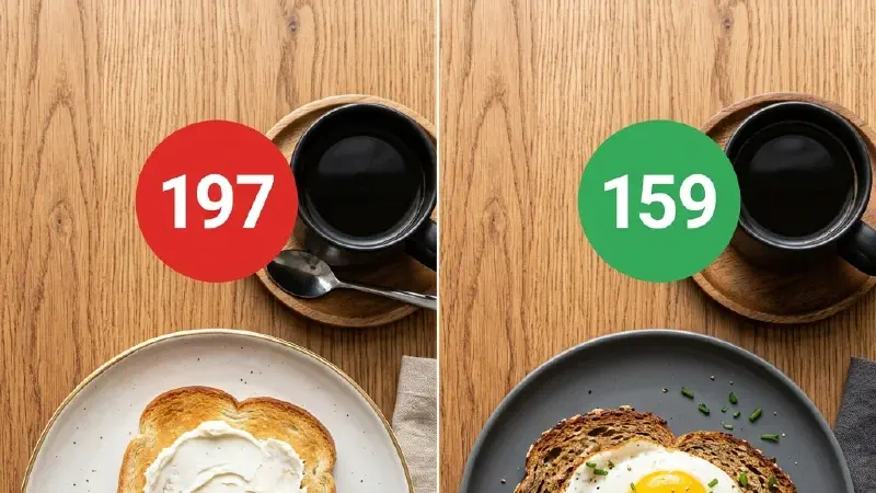 연속혈당측정기(CGM) #5: 식빵 혈당 197 vs 곡물식빵 159