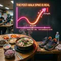 [연속혈당측정 #9] 순대국밥과 30분 산책의 '일시정지' 마법