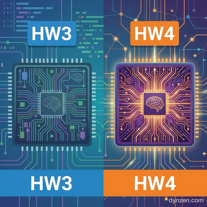 HW3 vs HW4 하드웨어 비교